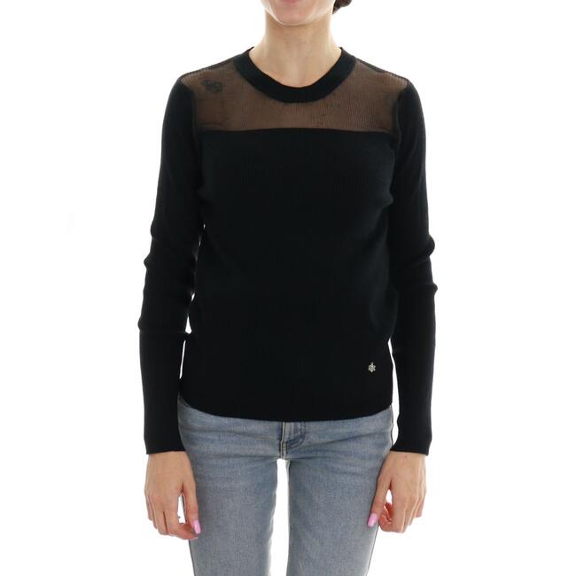 MAGLIA CON TRASPARENZA FRESH FLOWER - Mad Fashion | img vers.1300x/